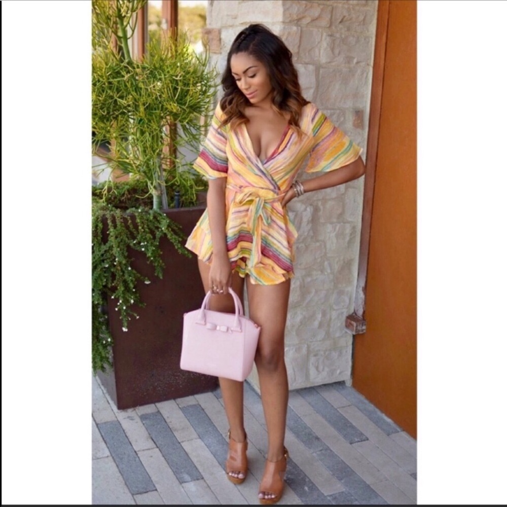 ⭐️ NEW WITH TAGS ⭐️ Watercolor Colorful Romper